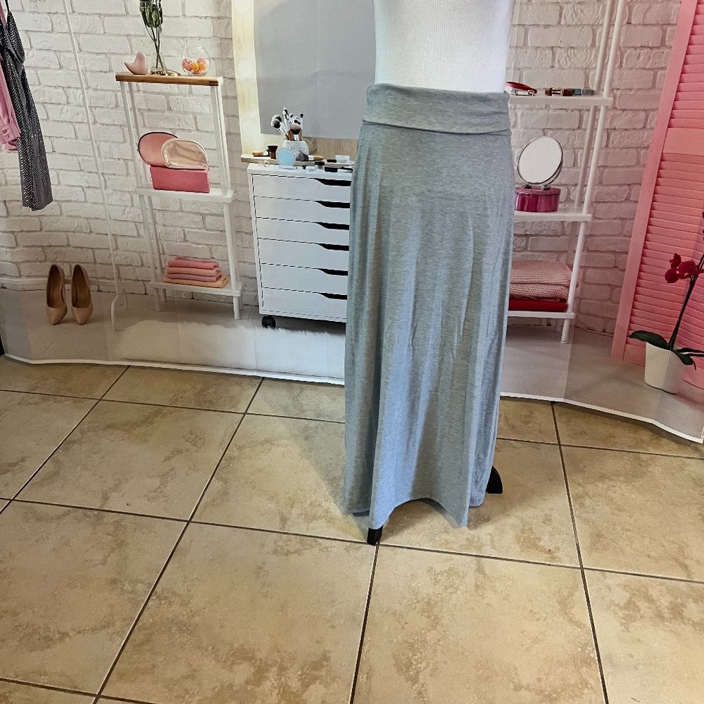 Light Gray Maxi Skirt
